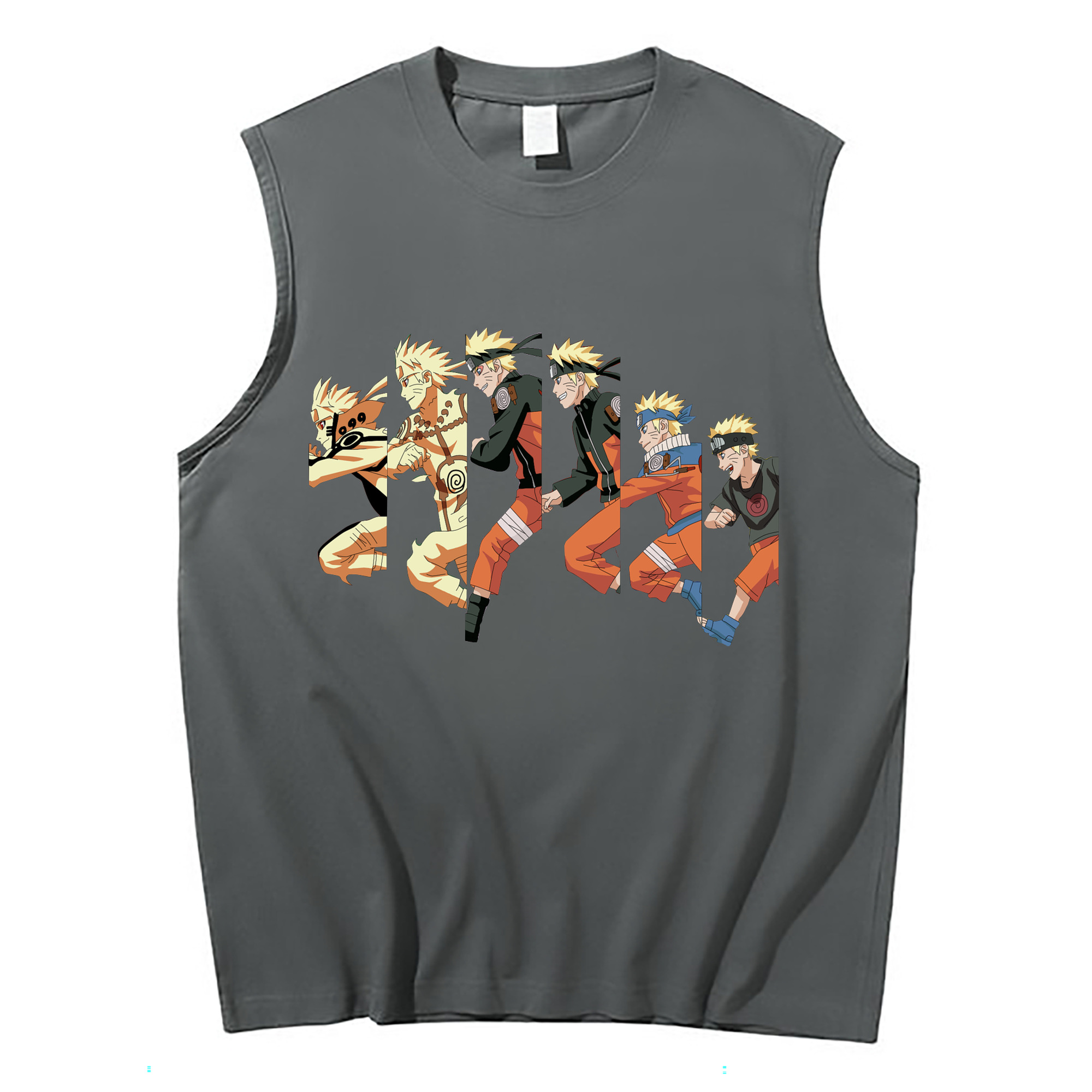 （画像用） NARUTO -ナルト- うずまき ナルト Uzumaki Naruto コットン100％タンクトップ（フロントプリント）